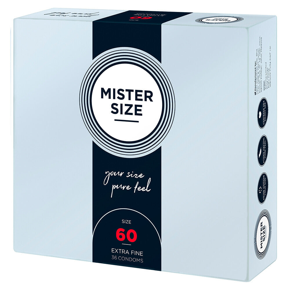Mister Size 60mm Your Size Pure Feel Condoms 36 Pack - Sinsations