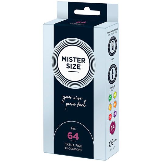 Mister Size 64mm Your Size Pure Feel Condoms 10 Pack - Sinsations