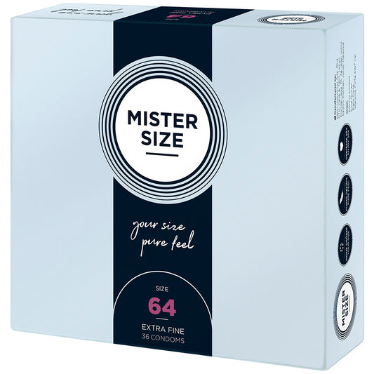 Mister Size 64mm Your Size Pure Feel Condoms 36 Pack - Sinsations