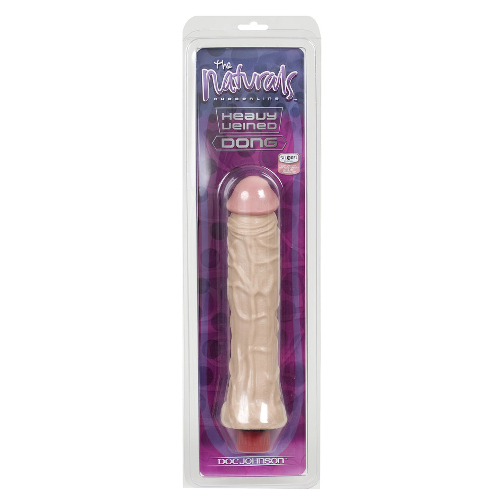 The Naturals Heavy Veined 8 Inch Vibrating Dong Thin - Sinsations