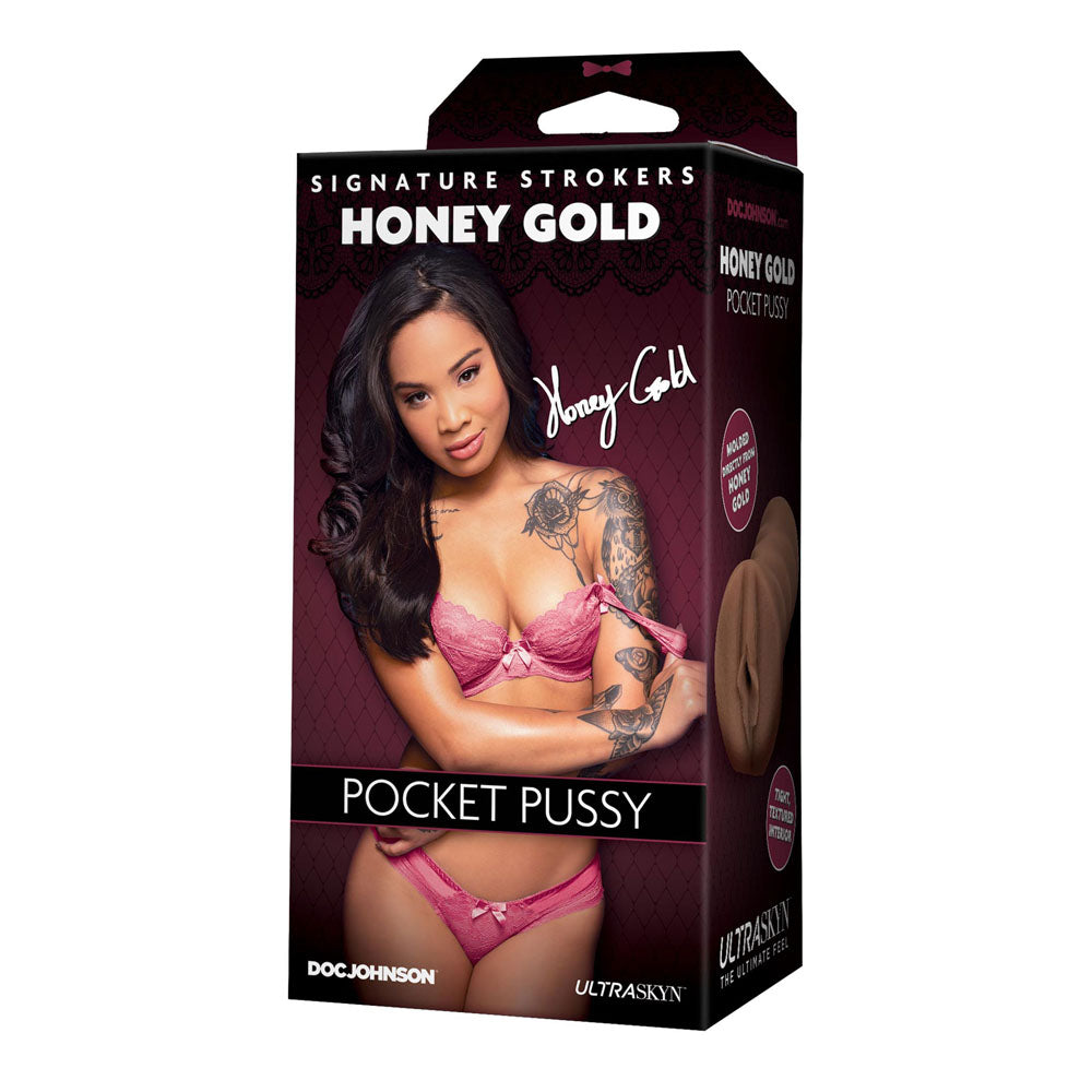 Signature Strokers Honey Gold Pocket Pussy - Sinsations