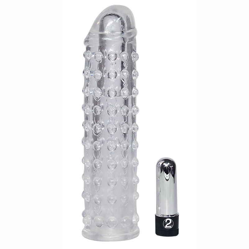 Clear Vibrating Penis Sleeve - Sinsations
