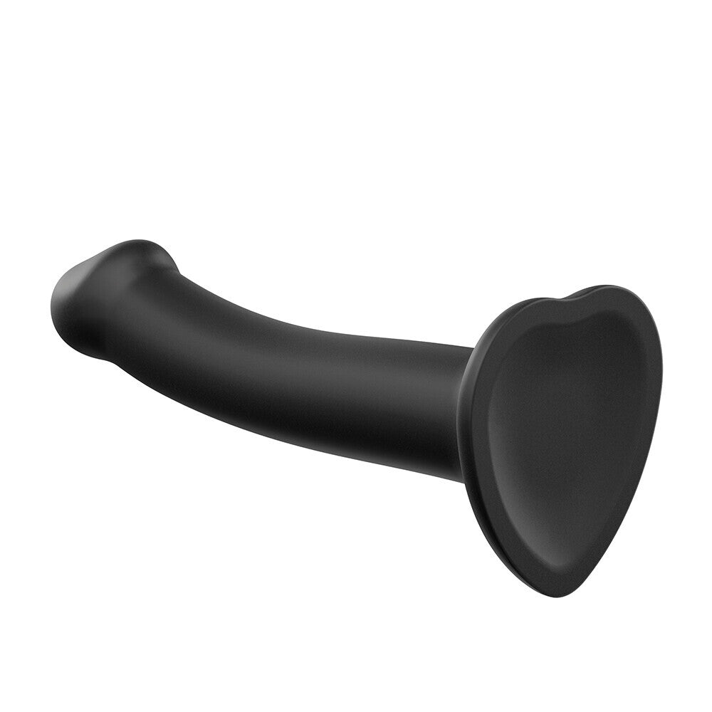 Strap On Me Silicone Dual Density Bendable Dildo Small Black - Sinsations