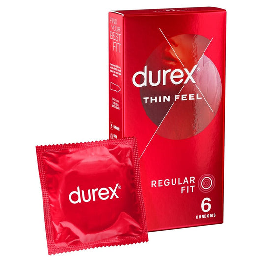 Durex Thin Feel Regular Fit Condoms 6 Pack - Sinsations