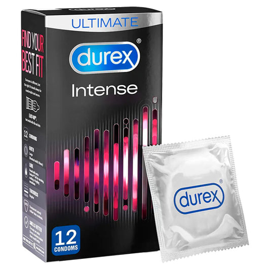 Durex Intense Ribbed And Dotted Condoms 12 Pack - Sinsations