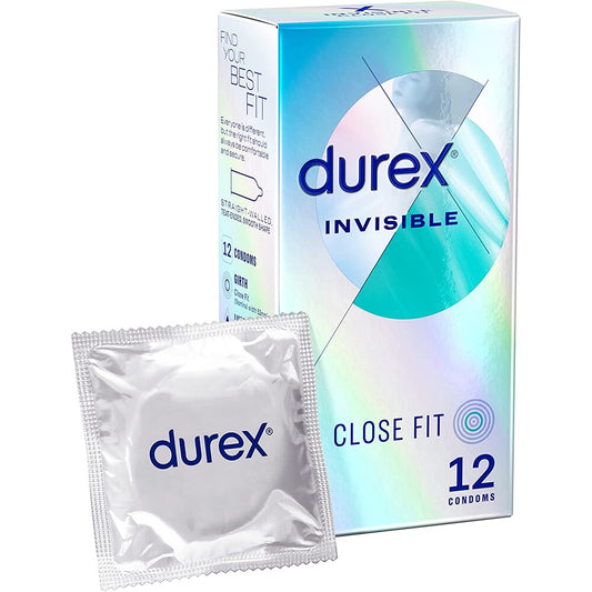 Durex Invisible Extra Sensitive Condoms 12 Pack - Sinsations