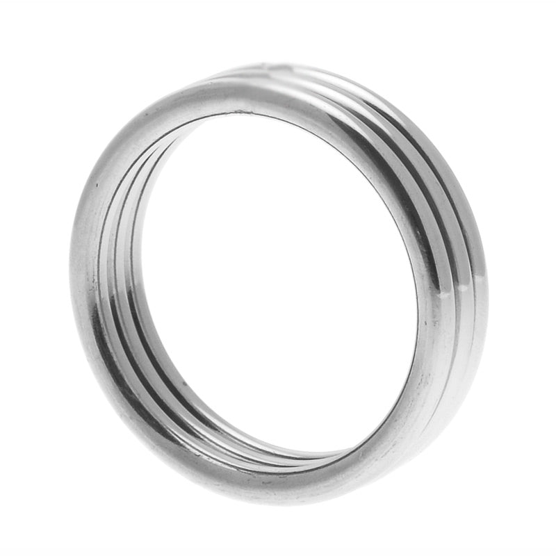 Echo Stainless Steel Triple Cock Ring ML - Sinsations