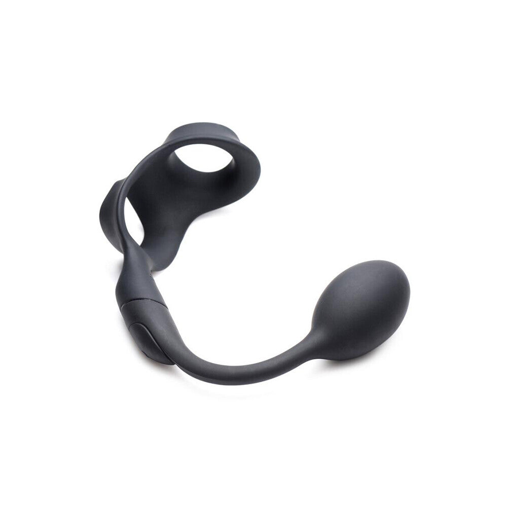Alpha Pro 10X P Bomb Cock and Ball Ring With Anal Plug - Sinsations