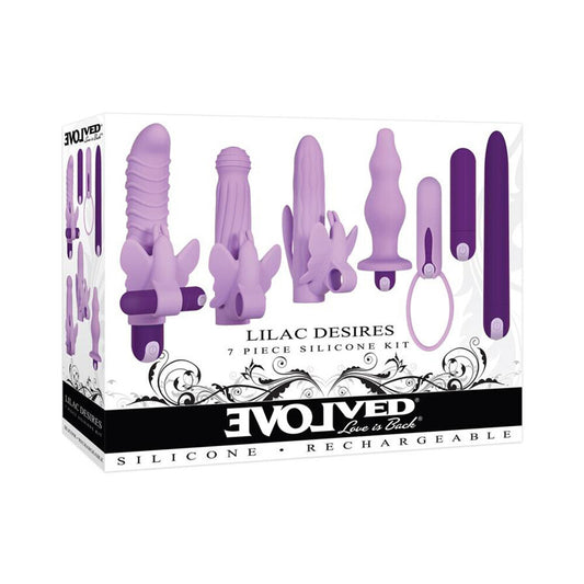 Lilac Desires Silicone Rechargeable Butterfly Kit - Sinsations