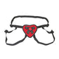Lux Fetish Red Heart Strap On Harness - Sinsations