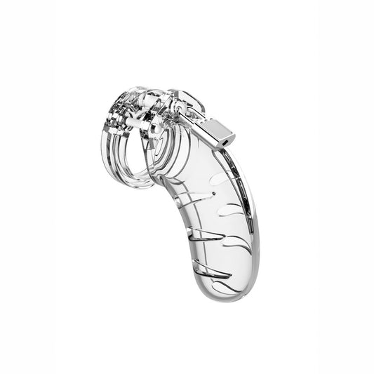 Man Cage 03 Male 4.5 Inch Clear Chastity Cage - Sinsations