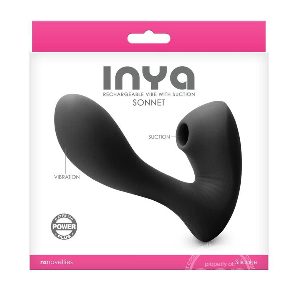 Inya Sonnet Rechargeable Vibrator With Clitoral Stimulation - Sinsations