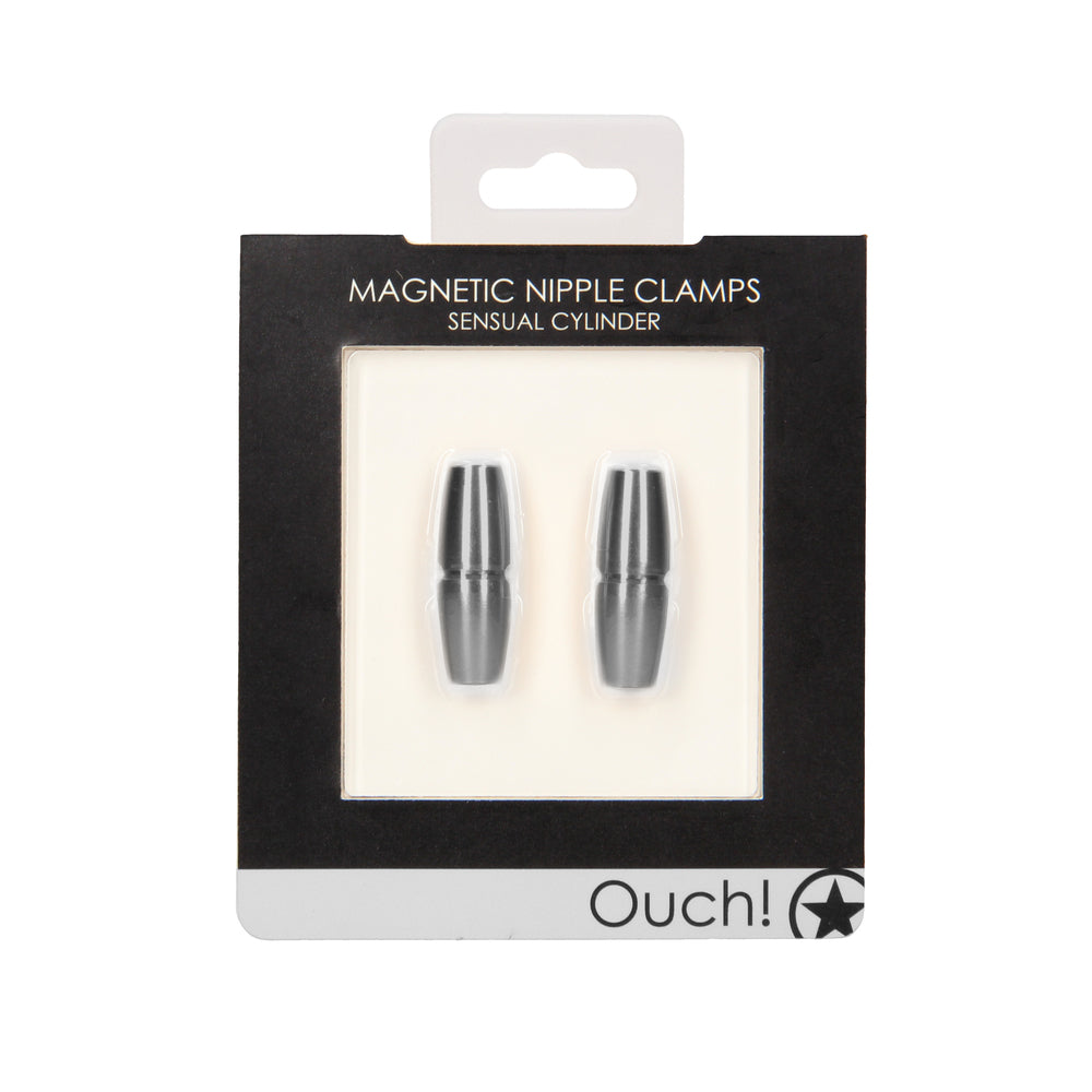 Ouch Magnetic Sensual Cylinder Nipple Clamps - Sinsations