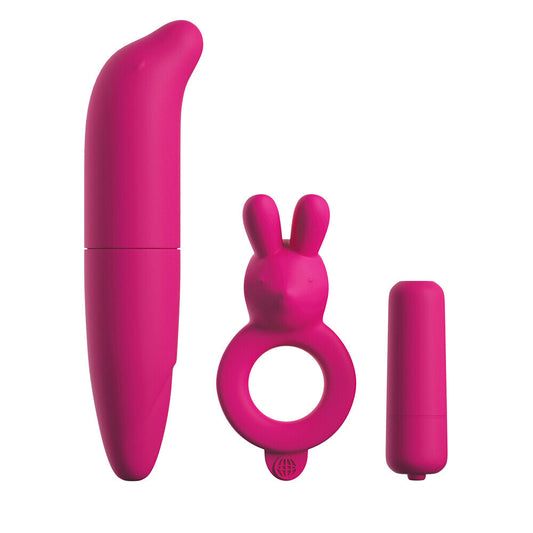 Classix Couples Vibrating Starter Kit Pink - Sinsations