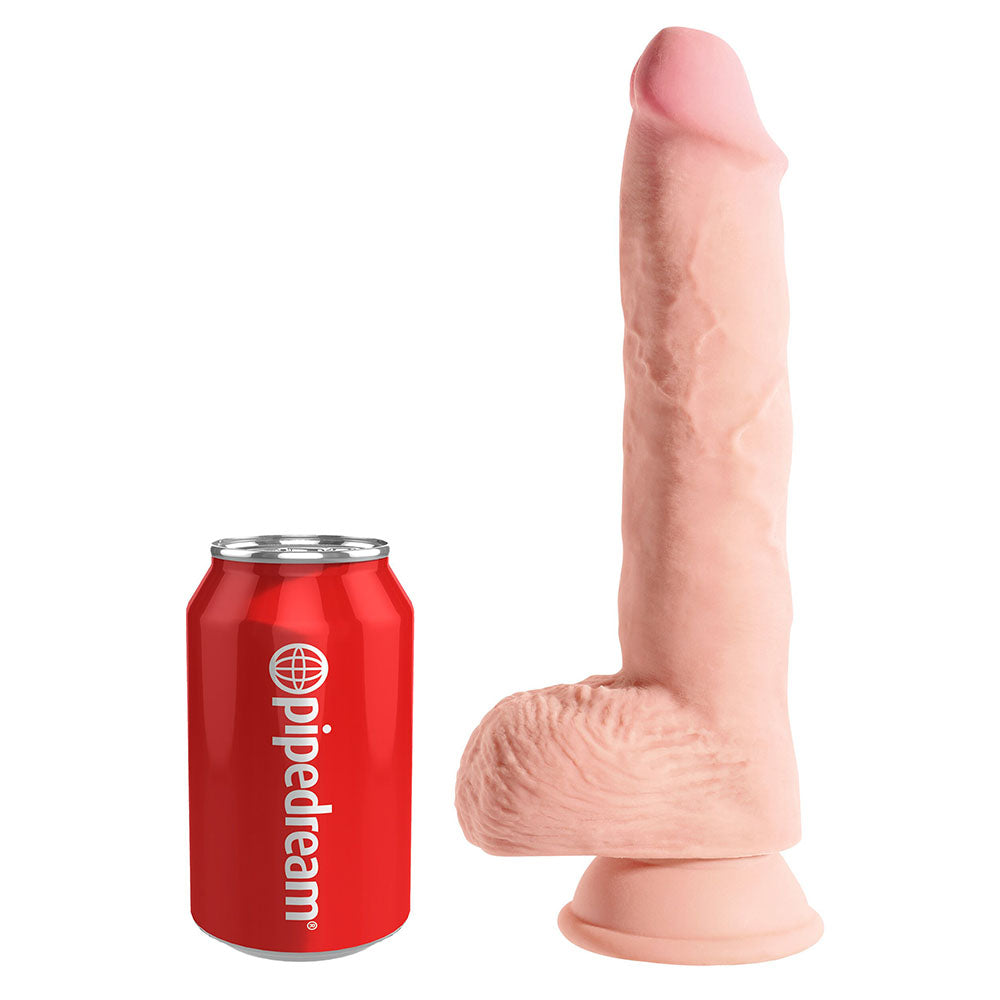King Cock Plus 10 Inch Triple Density Fat Cock With Balls - Sinsations