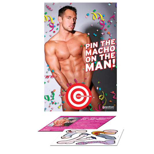 Bachelorette Party Favors Pin The Macho On The Man - Sinsations