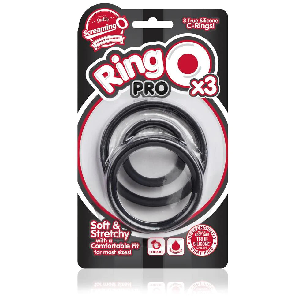 Screaming O RingO Pro X3 Cock Rings Black - Sinsations
