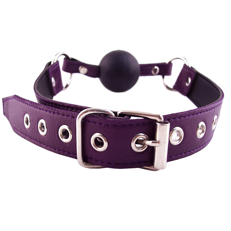 Rouge Garments Ball Gag Purple - Sinsations