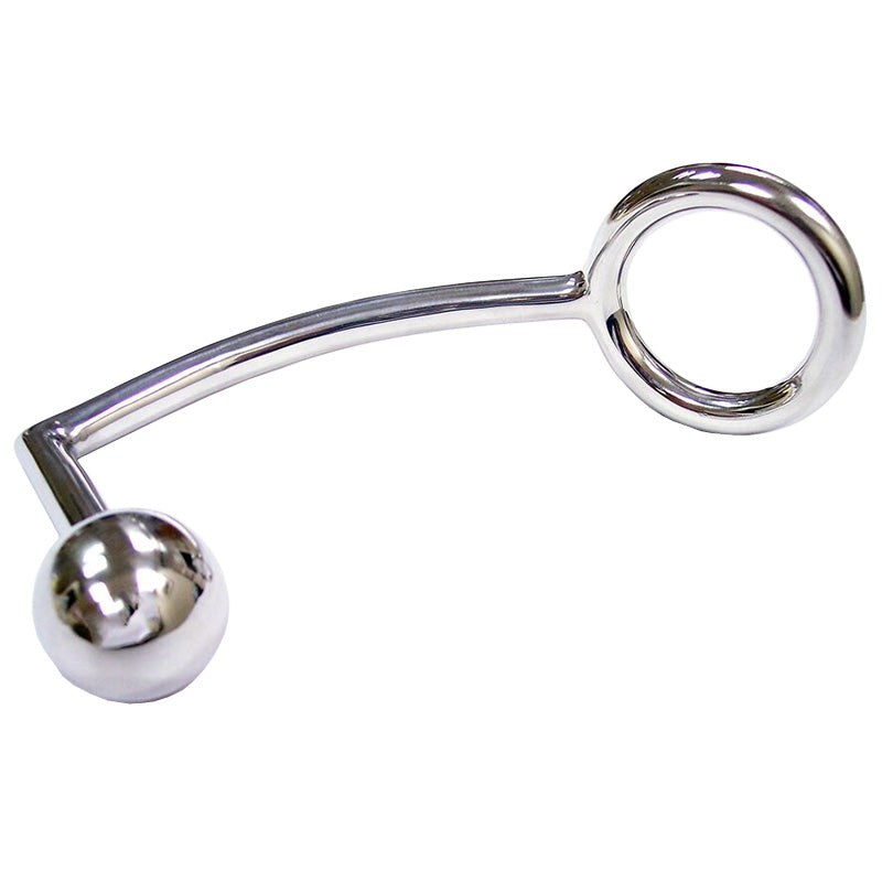 Rouge Stainless Steel Cock Ring With Anal Probe - Sinsations