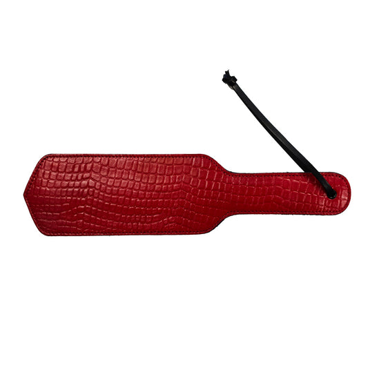 Rouge Garments Leather Croc Print Paddle - Sinsations