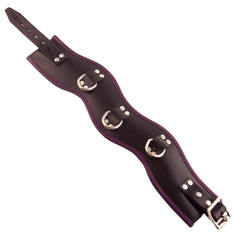 Rouge Garments Black And Purple Padded Posture Collar - Sinsations