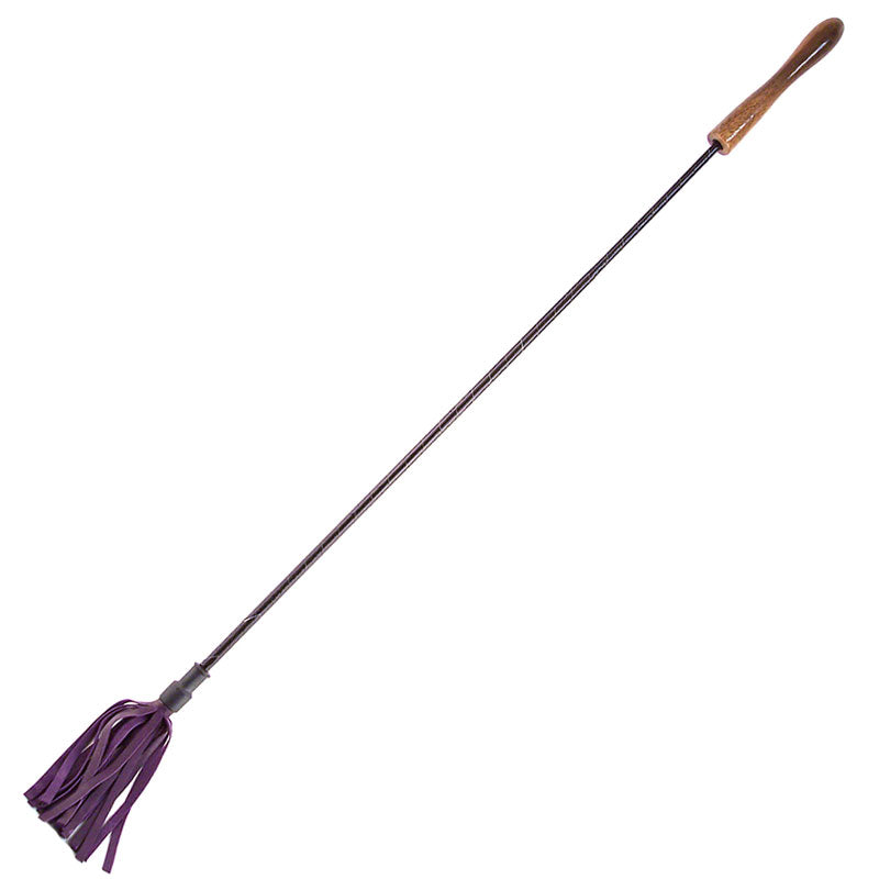 Rouge Garments Riding Crop With Wooden Handle Purple - Sinsations