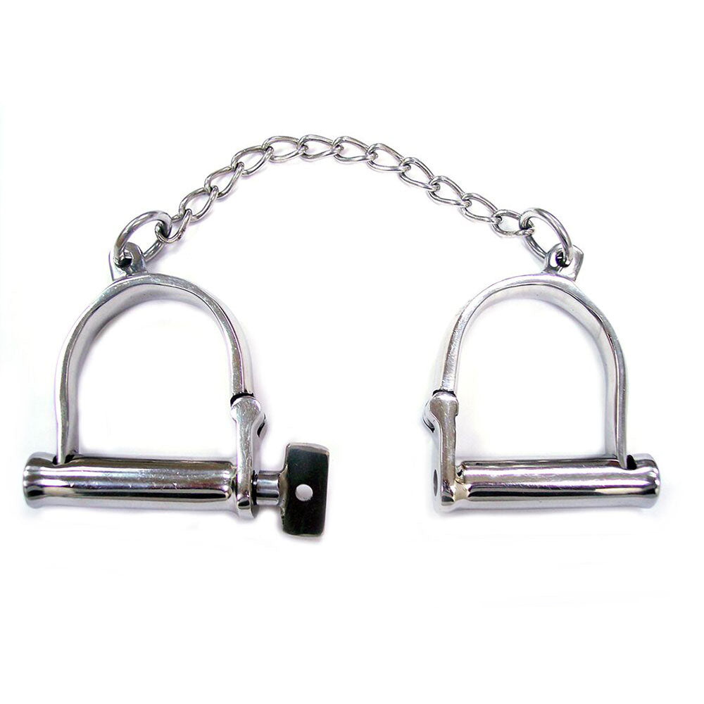 Rouge Stainless Steel Wrist Shackles - Sinsations