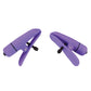 Nipplettes Virbrating Adjustable Purple Nipple Clamps - Sinsations