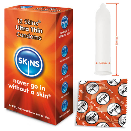 Skins Condoms Ultra Thin 12 Pack - Sinsations
