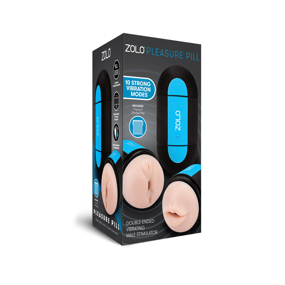 Zolo Pleasure Pill Double Ended Vibrating Masturbator - Sinsations