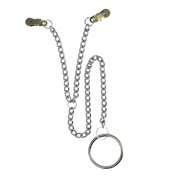 Nipple Clamps With Scrotum Ring - Sinsations